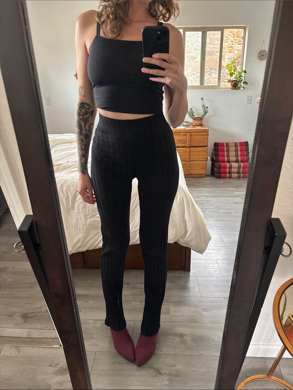 Reformation Thick Stripe Stretch pants